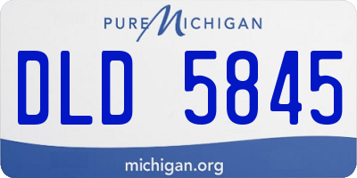 MI license plate DLD5845