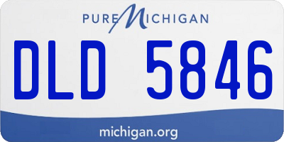MI license plate DLD5846