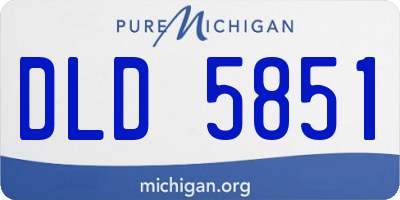 MI license plate DLD5851