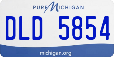 MI license plate DLD5854