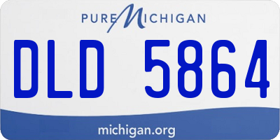 MI license plate DLD5864