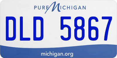 MI license plate DLD5867