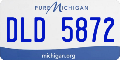 MI license plate DLD5872