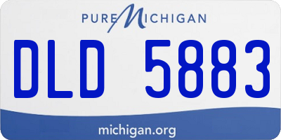 MI license plate DLD5883