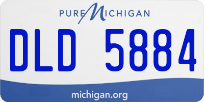 MI license plate DLD5884