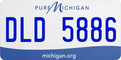 MI license plate DLD5886