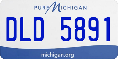MI license plate DLD5891