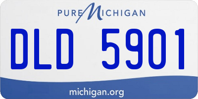 MI license plate DLD5901