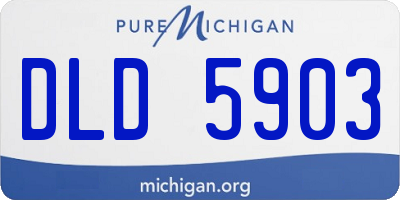MI license plate DLD5903