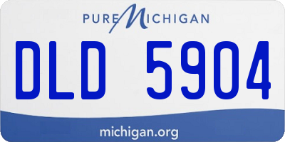 MI license plate DLD5904