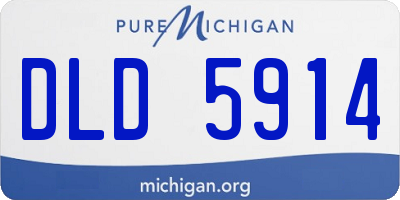 MI license plate DLD5914