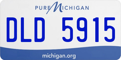 MI license plate DLD5915