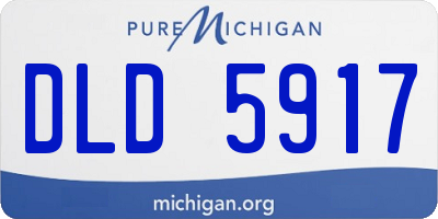 MI license plate DLD5917