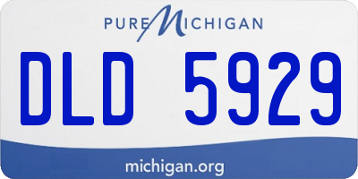 MI license plate DLD5929