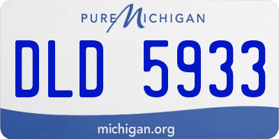 MI license plate DLD5933