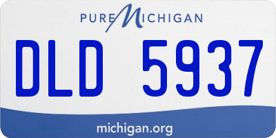 MI license plate DLD5937