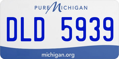 MI license plate DLD5939