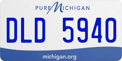 MI license plate DLD5940