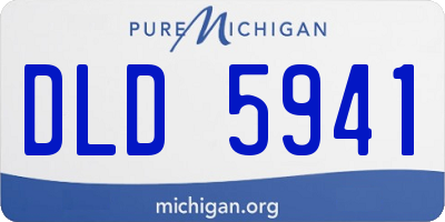 MI license plate DLD5941