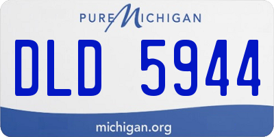 MI license plate DLD5944