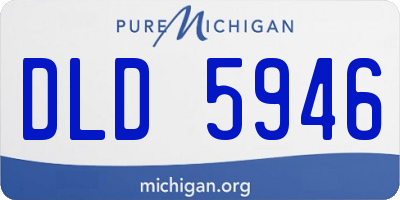 MI license plate DLD5946