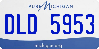 MI license plate DLD5953