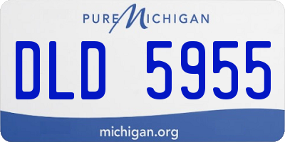 MI license plate DLD5955