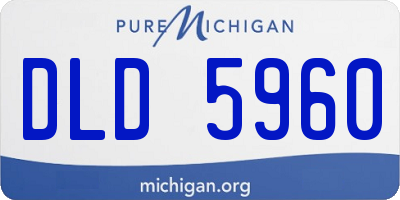 MI license plate DLD5960