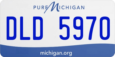 MI license plate DLD5970