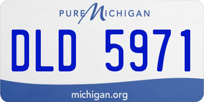 MI license plate DLD5971