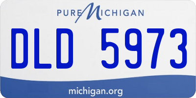 MI license plate DLD5973