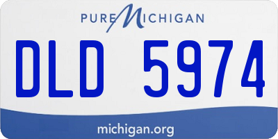 MI license plate DLD5974