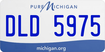 MI license plate DLD5975