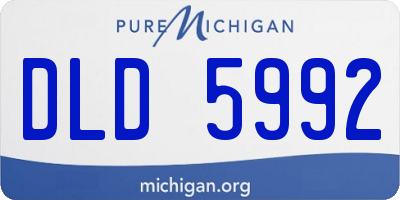 MI license plate DLD5992