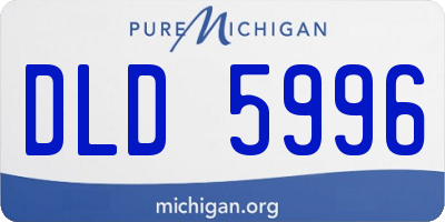 MI license plate DLD5996