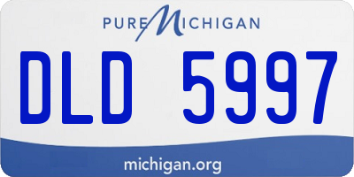 MI license plate DLD5997