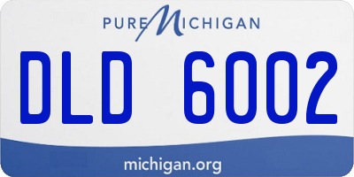 MI license plate DLD6002