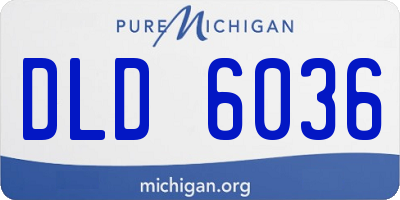 MI license plate DLD6036