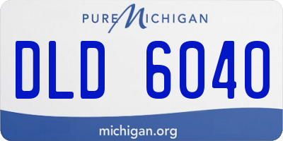 MI license plate DLD6040