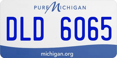 MI license plate DLD6065