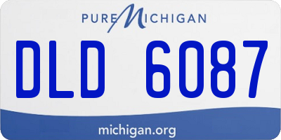 MI license plate DLD6087