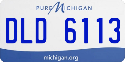 MI license plate DLD6113