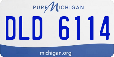 MI license plate DLD6114