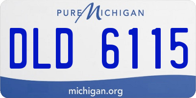 MI license plate DLD6115