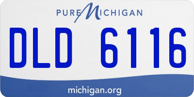 MI license plate DLD6116