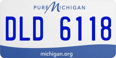 MI license plate DLD6118