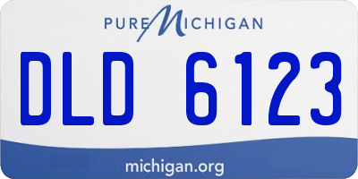 MI license plate DLD6123