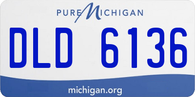 MI license plate DLD6136