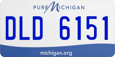 MI license plate DLD6151