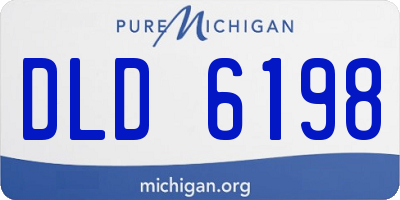 MI license plate DLD6198